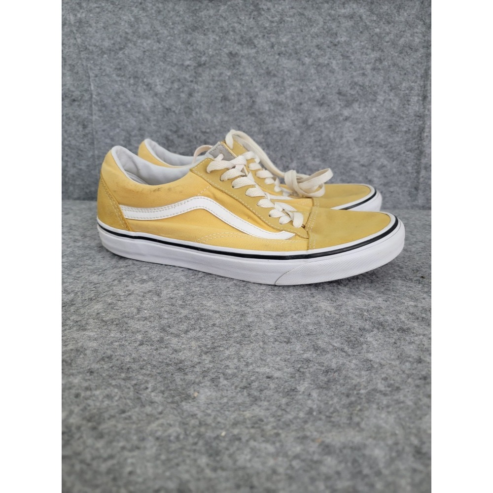 Vans Off The Wall 751505 Yellow Casual Sneakers Mens 9.5 Womens 11 Low Top